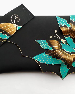 bratara handmade unicat- Turquoise Butterfly