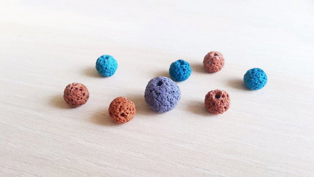 Mix lava naturala ,petrol,maro,mov 8mm-12mm (GSLAK 101)