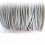 Snur bumbac cerat, gri inchis,  3mm (1metru) (KORW 002)