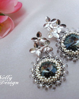 "Black Diamond"- cercei cristale Swarovski
