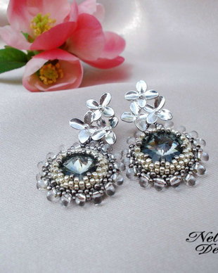 "Black Diamond"- cercei cristale Swarovski