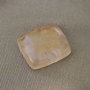Cabochon calcit  nuanta peach pastel cu transparente/ structuri frumoasa