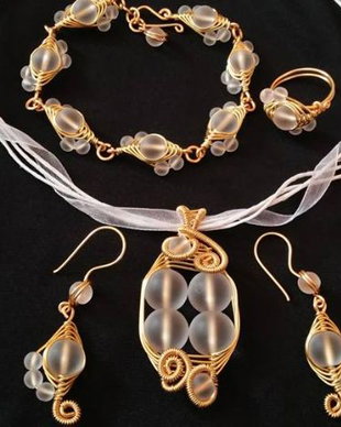 Set cristal de stanca mat.
