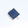 Conector rectangular cu Lapis Lazuli in rama argintata