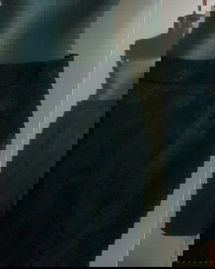 FUSTA MIDI BROCARD NEGRU