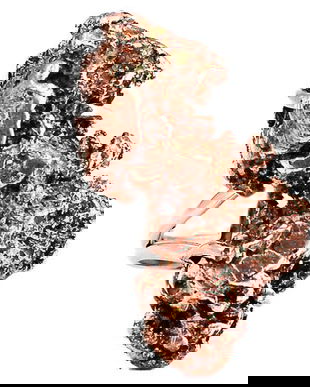 Ag232 - Inel, argint 925, cupru natural Michigan