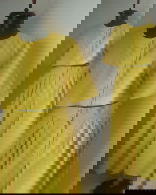 COSTUM VARA BUMBAC GALBEN