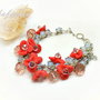 Bratara opalit floral
