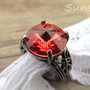 Inel argintat&cristal swarovski Padparadscha