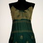 Rochie maxi noua, Diana Osorhan, din matase verde, cu volan