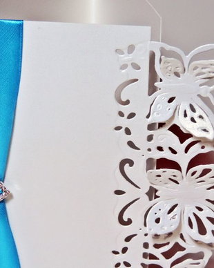 Invitatie nunta Deluxe Butterfly Papillon