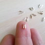 2buc Capat, terminatie, snur ,lant ,placate argint 6x2mm (SPLAK 088)