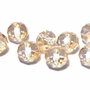 Cristale din sticla, rondelle, 4x3 mm, topaz