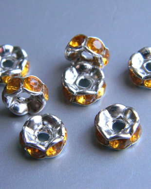 Margele rhinestone 8 mm
