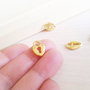 Charm aurit lacatel 3D , 13x9mm  GPLAK 099