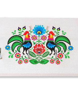 Cuier din lemn motiv traditional - 8222 -