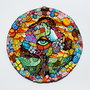 Tablou , Pictura pe Sticla , Magic Tree Of Life - Sunset - GOA Trance Collection