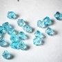 LMA802 - (10 buc) margele acrilice biconice albastre - 8x6 mm