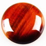 7834 - (1 buc) Cabochon, ochi de tigru rosu-brun, 25mm