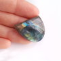 REZERVAT - Andra -  Cabochon Labradorit  spectrolit - free form - OSL02