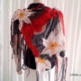 Sal/ Esarfa hippy de vara impaslita pe organza matase -