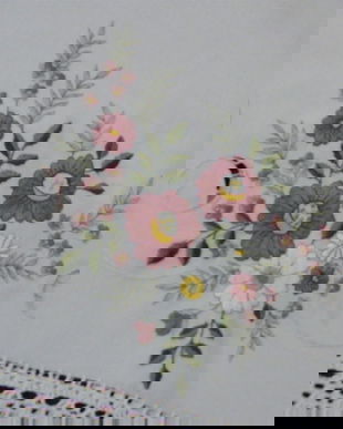 Fata de masa cu broderie si dantela