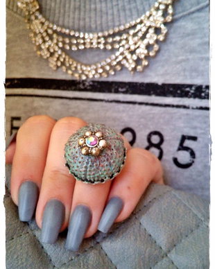 Inel din arici de mare si accesoriu vintage