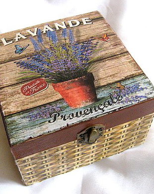 Cutie din lemn -lavenda-26359