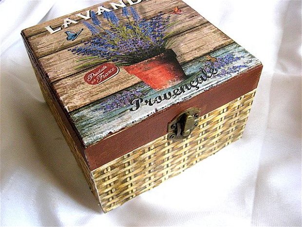 Cutie din lemn -lavenda-26359