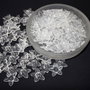 25 x Margele acrilice flori transparente