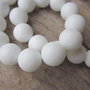 Agate albe mate 12mm