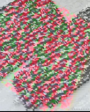 Cupon bumbac 1,10 m  -capsuni