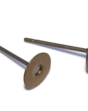 Tortite cercei din alama, antic bronz, 10x6 mm
