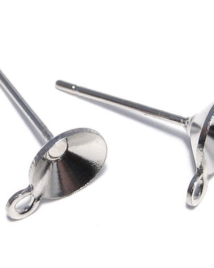 Tortite cercei din alama, platina, 14x6 mm