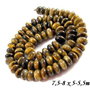 4163 - (10buc) Ochi de tigru maro, rondele, 7,5-8 x 5-5,5mm