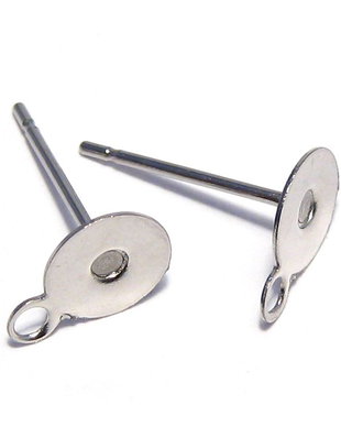 Tortite cercei din inox, 12x8 mm