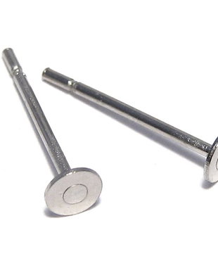 Tortite cercei din inox, 12x2.5 mm