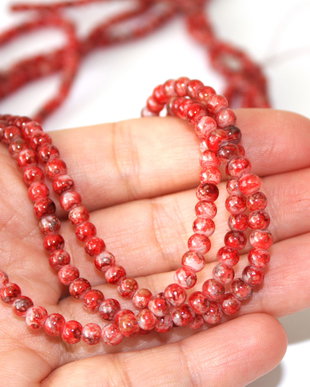 50 x Margele sticla imitatie regalit 4 mm