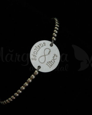 Bratara personalizata - Infinit love