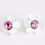 Swarovski Chaton- White & Rose