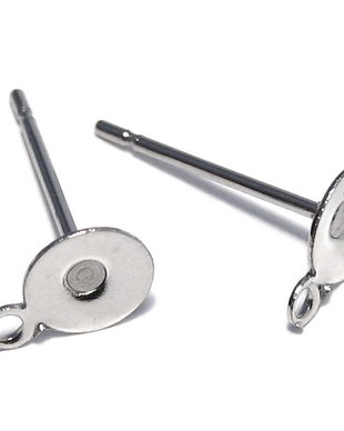 Tortite cercei din inox, 7x5 mm
