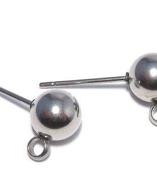 Tortite cercei din inox, 17x9 mm