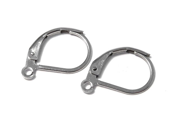 Tortite cercei din inox, 16x10 mm
