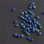 Lapis Lazuli natural  (50 buc) - Sferoid - rulat, netratat - Afganistan