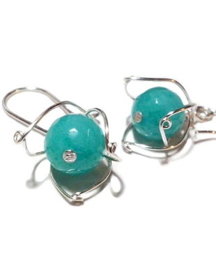 Cercei "Tulip" chrysoprase