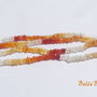 Opal de foc rondele mici aprox 1x3 mm sir de 17 cm