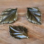 1b pandantiv frunza 3d  bronz dimensiuni mari 45x30mm (BZ0069)