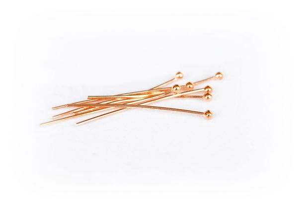 10b Ace cu bila rose gold 30x0,7mm  (RGLAK 051)