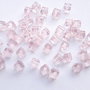 LMS303 - margele cubice roz - 3mm