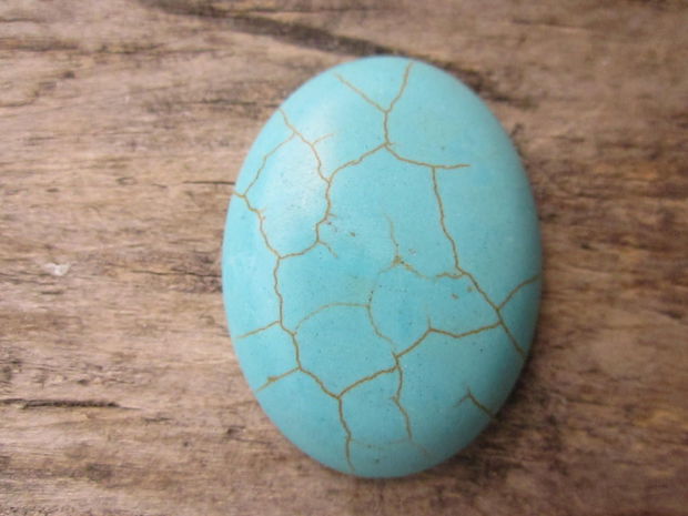 Cabochon imitatie turcoaz, 40x30 mm REZERVAT